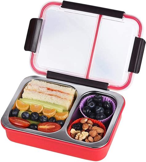 red lunch box metal|stainless steel adult lunch boxes.